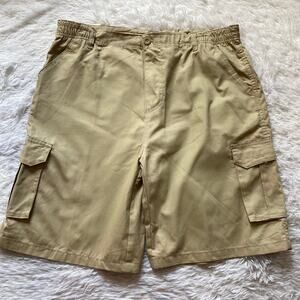 Young USA High Surf Cargo Shorts Expandable Waist, Size 36/38, Color Khaki